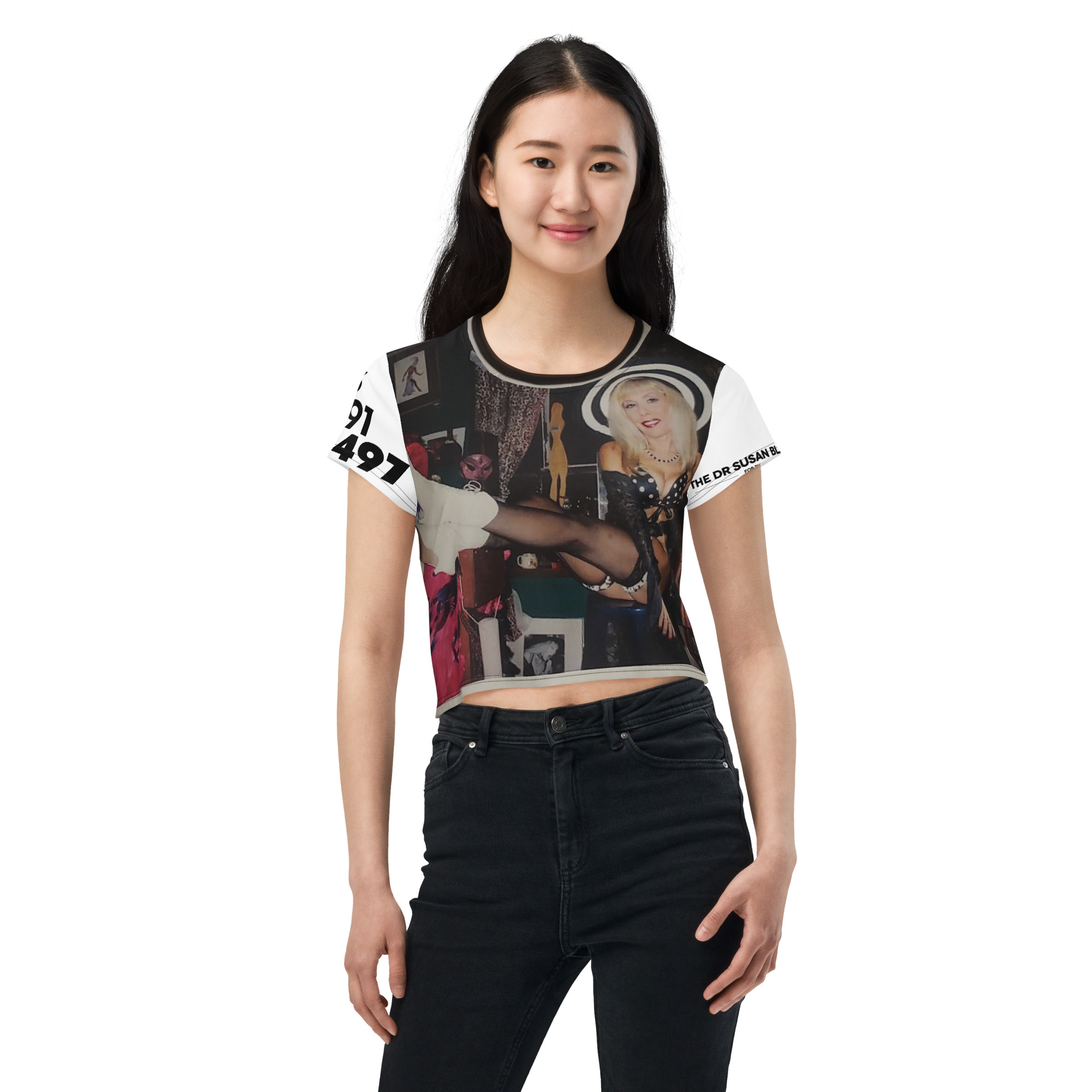 All-Over Print Crop Tee